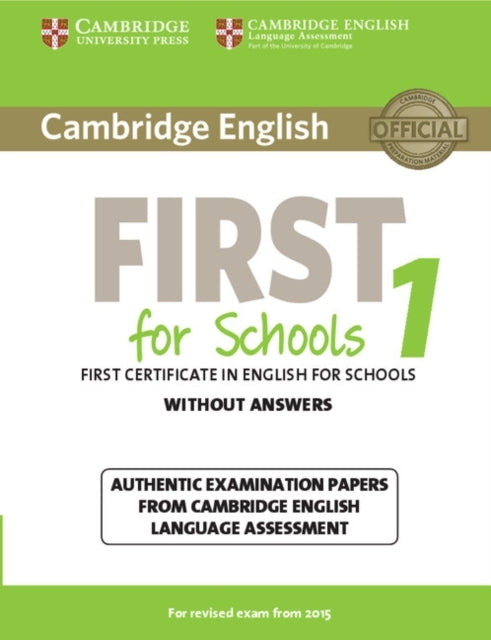 Cambridge English First For Schools 1 For Revised Exam From