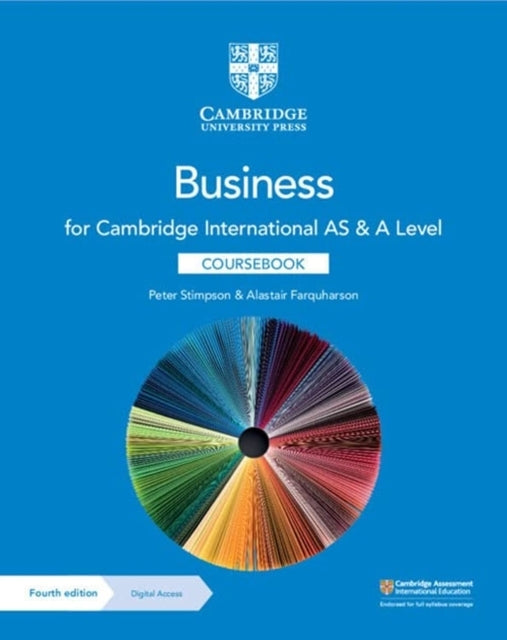 Cambridge International as & a Level Business Coursebook Wit