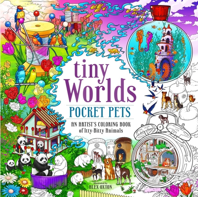Tiny Worlds Pocket Petsan Artists Coloring Book of Itty-bi