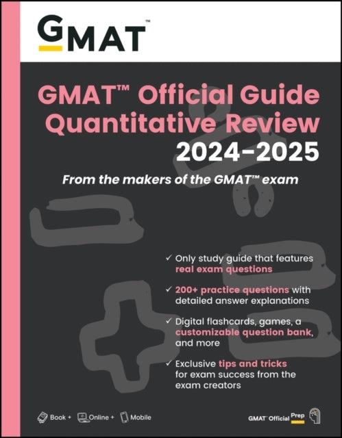 Gmat Official Guide Quantitative Review 2024-2025 Book + on