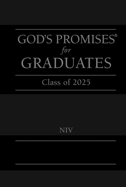 God's Promises For Graduates: Class of 2025 - Black Niv New