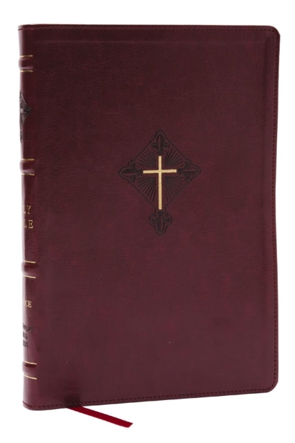 Rsv2ce Thinline Large Print Catholic Bible Crimson Leather