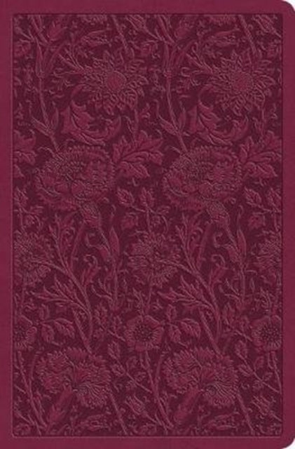 ESV Value Compact Bible (TruTone, Raspberry, Floral Design)