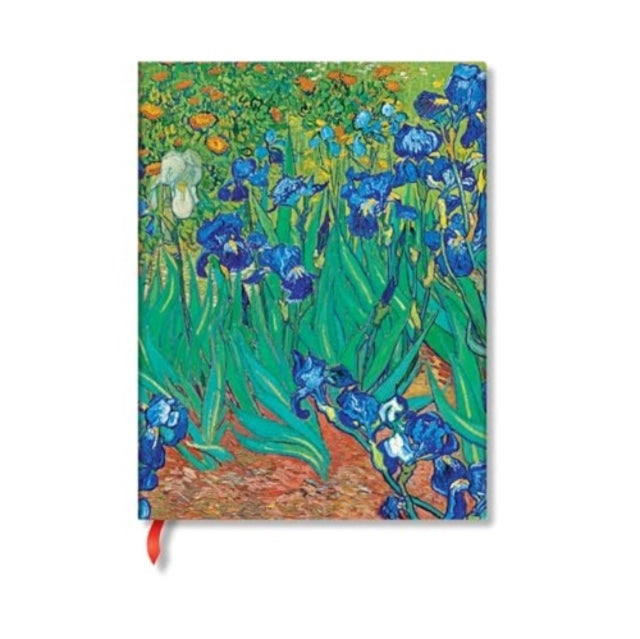 Van Gogh’S Irises Mini Lined Hardback Journal Elastic Band C