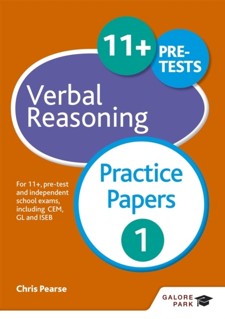 11+ Verbal Reasoning Practice Papers 1 For 11+, Pre-Test and