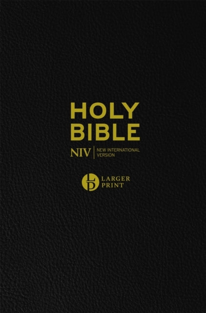 Niv Larger Print Black Leather Bible