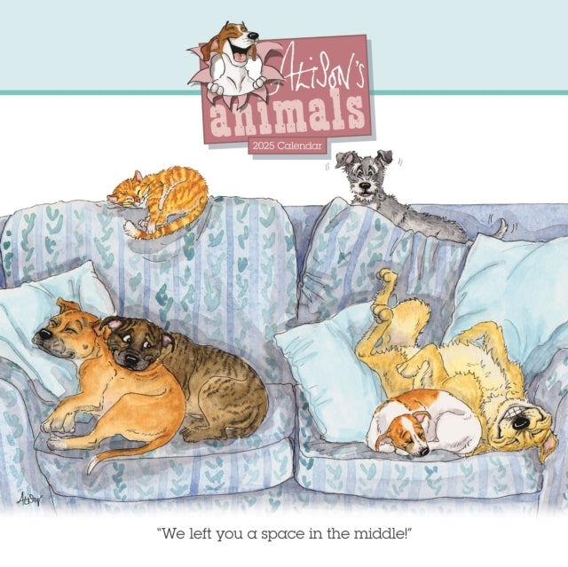 Alison'S Animals Wiro Wall Calendar 2025