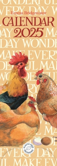 Emma Bridgewater, Rise & Shine Slim Calendar 2025