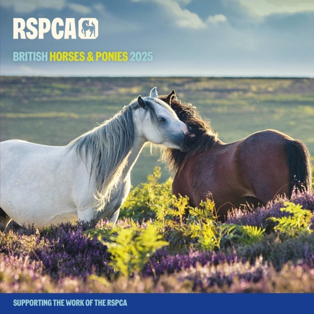 Rspca British Horses & Ponies Square Wall Calendar 2025
