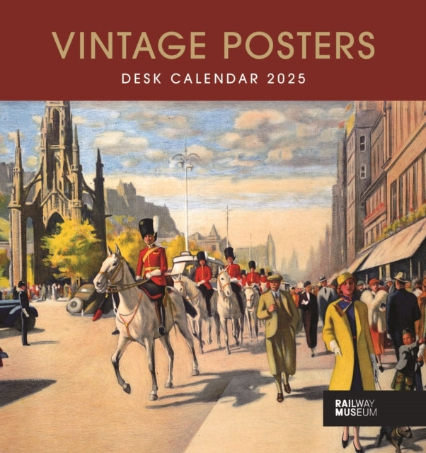 Vintage Posters, National Railway Museum Easel Desk Calendar 2025