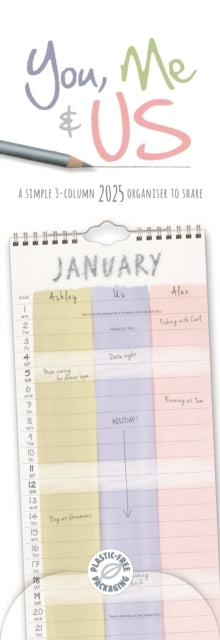You, Me and Us Planner Slim Calendar 2025