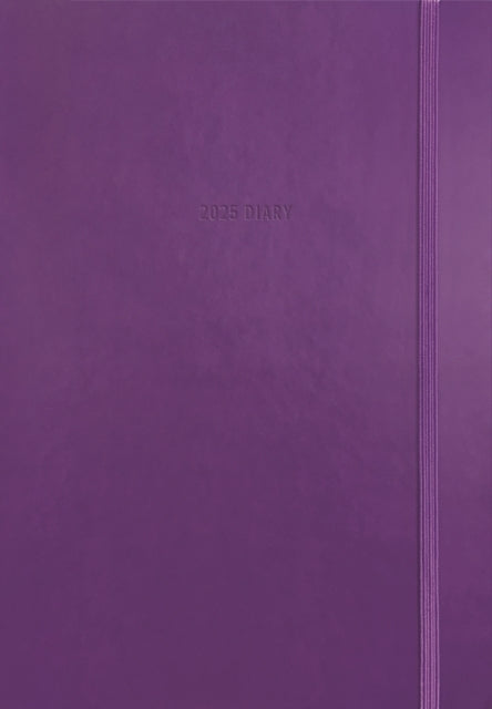 Purple Soft Touch A5 Diary 2025