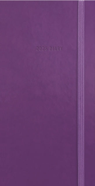 Purple Soft Touch Deluxe Slim Diary 2025
