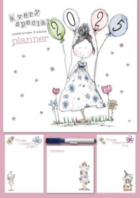 Tracey Russell Deluxe Planner A3 Calendar 2025