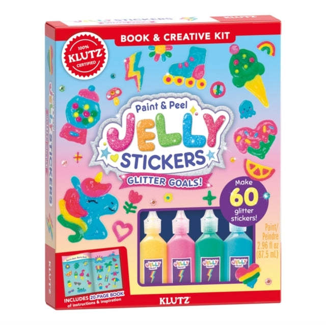 PAINT & PEEL JELLY STICKERS: GLITTER GOALS!