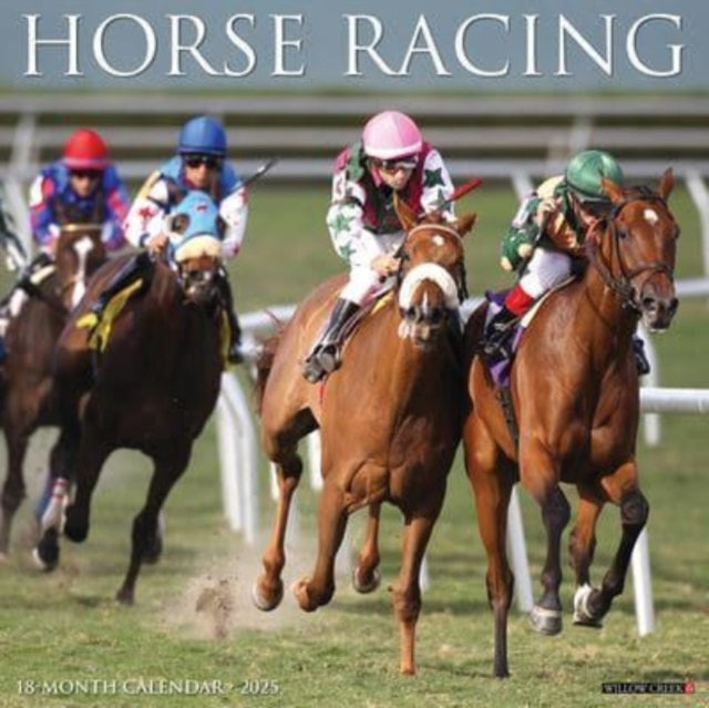 HORSE RACING 2025 12 X 12 WALL CALENDAR