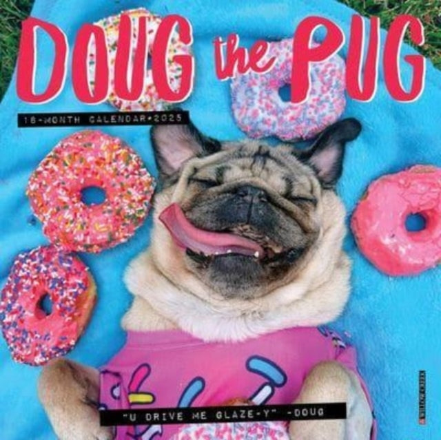 Doug The Pug 2025 7 X 7 Mini Wall Calendar