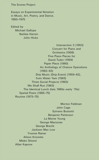 The Scores Project Essays On Experimental Notation In Music,