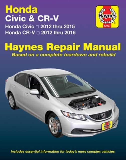 Honda Civic 12-15 & Cr-V 12-16 Haynes Manual Usa 2012-16