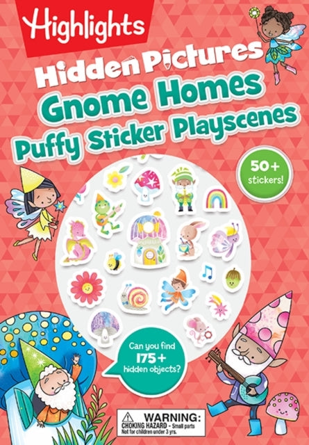 GNOME HOMES HIDDEN PICTURES PUFFY STICKER PLAYSCENES