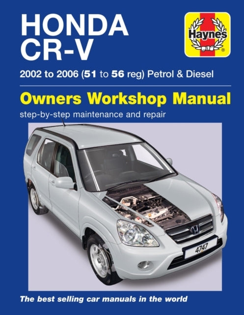 Honda Cr-v Petrol & Diesel (02 - 06) Haynes Repair Manual