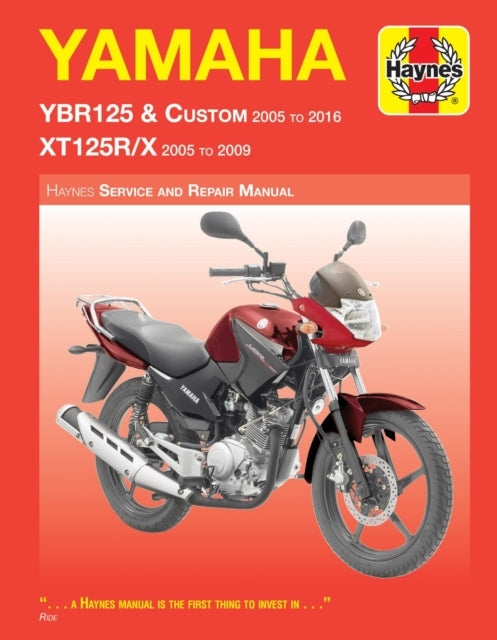 Yamaha Ybr125 (05 - 16) & Xt125r/x (05 - 09) Haynes Repair M