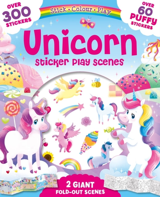 Unicorns Fold Out Foam Stickers
