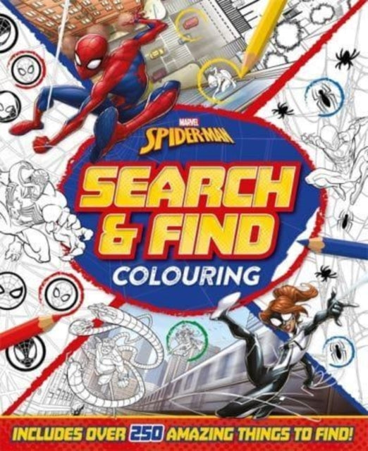 MARVEL SPIDER-MAN SEARCH & FIND COLOURING