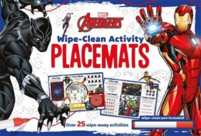 Marvel Avengers Wipe-Clean Activity Placemats
