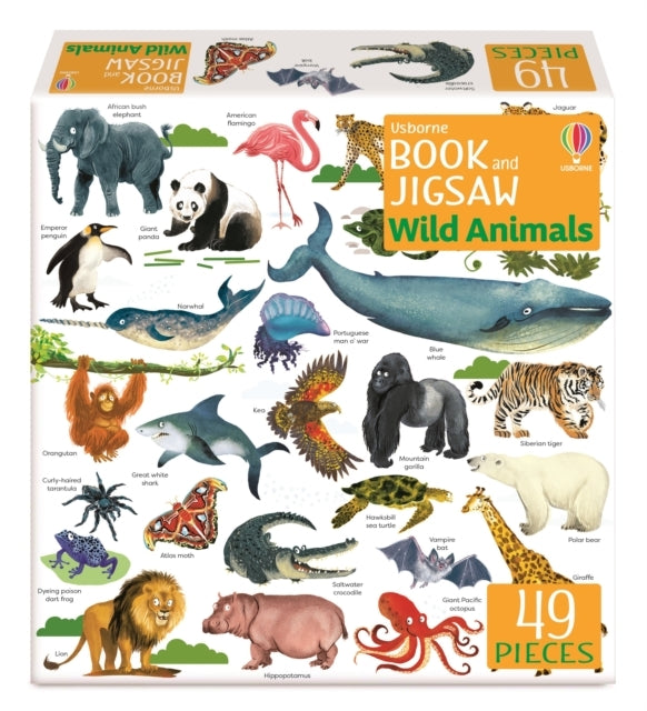Usborne Book And Jigsaw Wild Animals