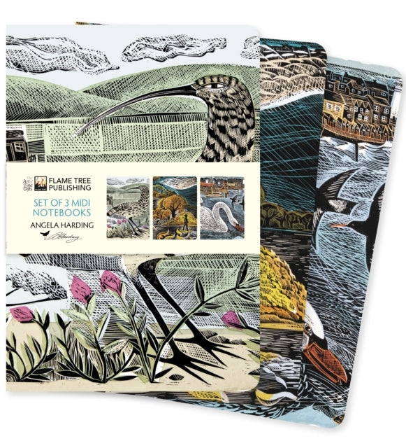 Angela Harding Wildlife Set Of 3 Midi Notebooks