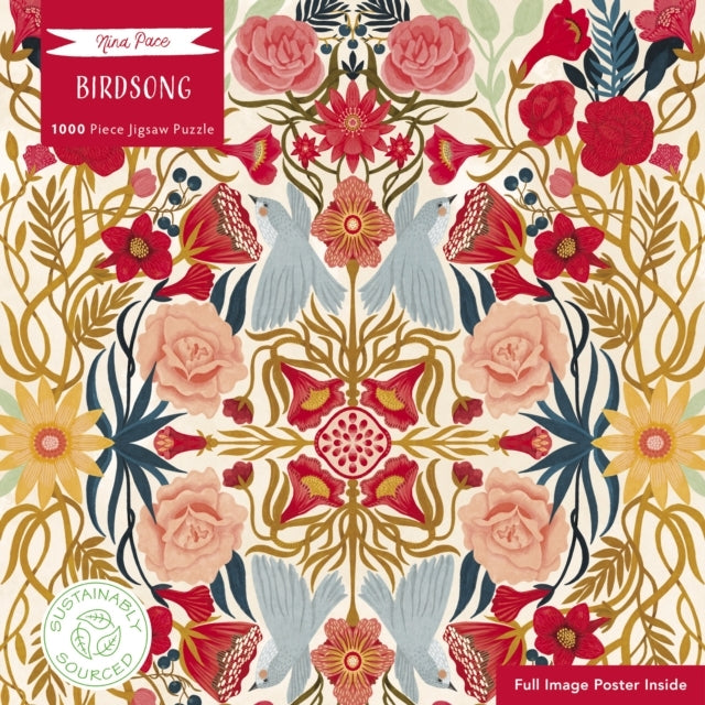 Adult Sustainable Jigsaw Puzzle Nina Pace Birdsong1000-Piec