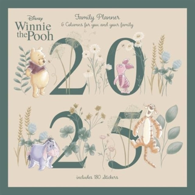 Winnie The Pooh 2025 30X30 Family Planner Calendar