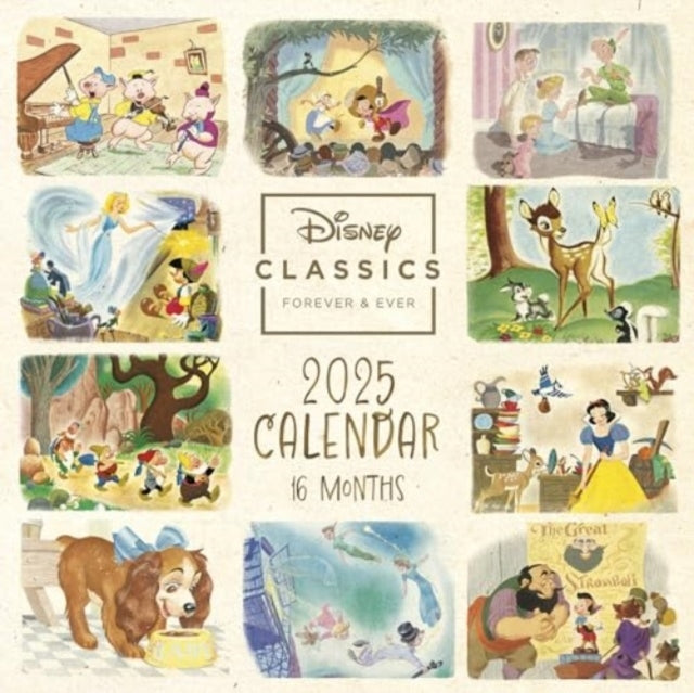 Disney Classics (Golden Books) 2025 Square Calendar