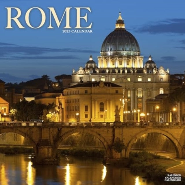 Rome Calendar 2025 Square Travel Wall Calendar - 16 Month