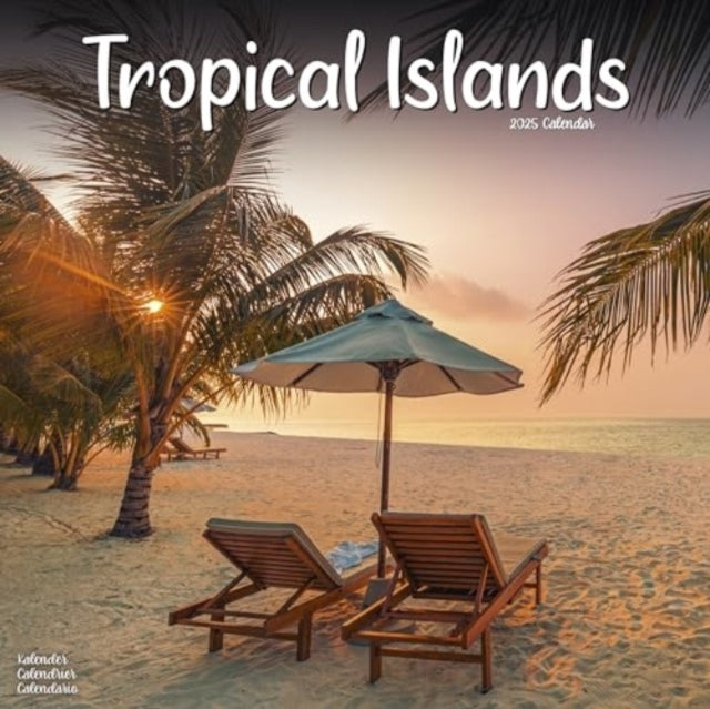 Tropical Islands Calendar 2025 Square Travel Wall Calendar -