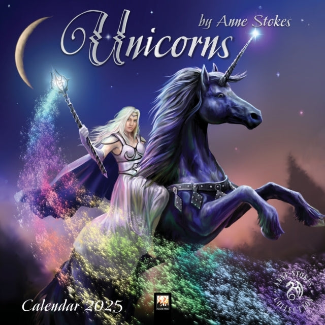 Unicorns By Anne Stokes Wall Calendar 2025 (Art Calendar)
