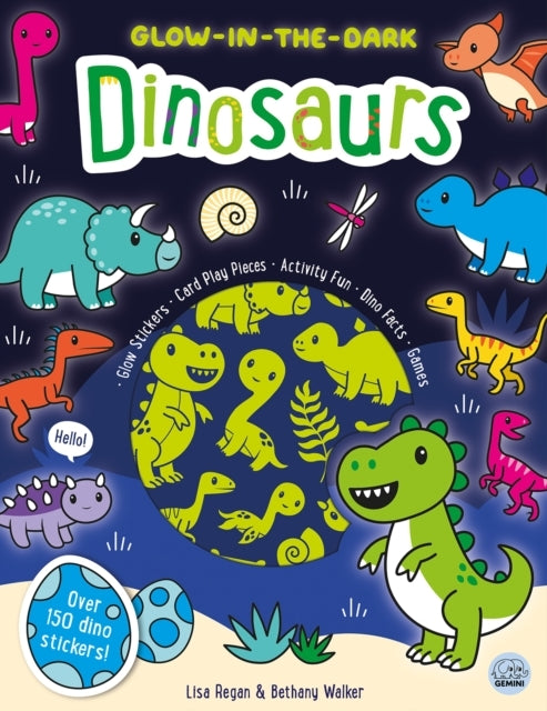Glow-In-The-Dark Dinosaurs Sticker Activity Book