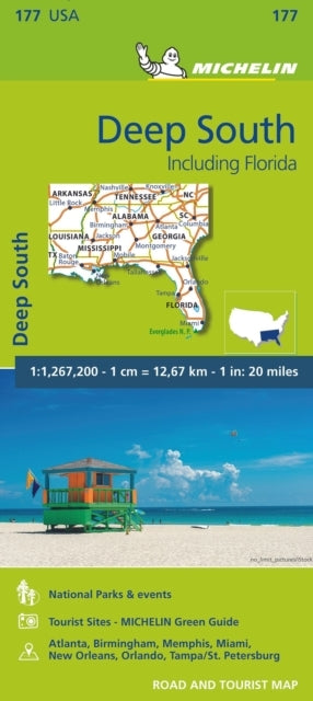 Michelin USA Zoom 177: Deep South : Mississipi to Florida