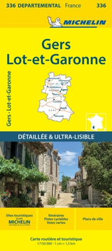 France blad 336: Gers, Lot et Garonne 1:150.000