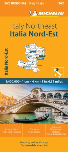 Italy Northeast - Michelin Regional Map 562Map