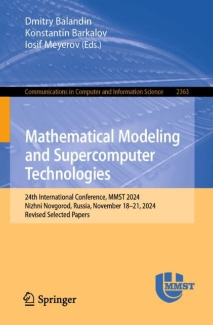 Mathematical Modeling And Supercomputer Technologies24Th Int