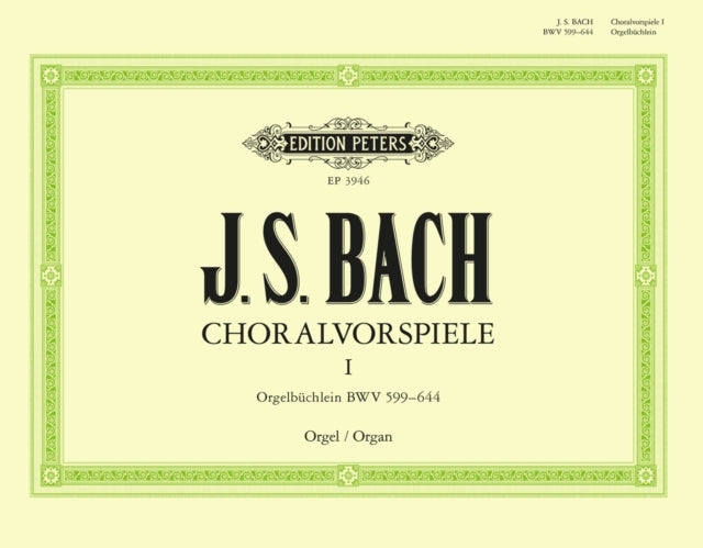 Organ Works Based on Chorales Vol.1